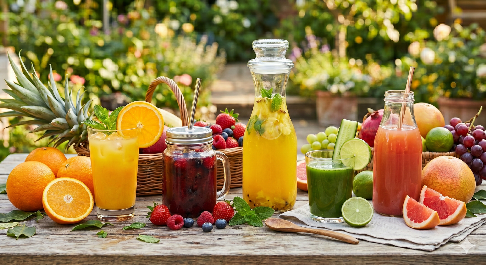 Jus de fruits frais Ti Goûter — orange, tropical et multivitamines